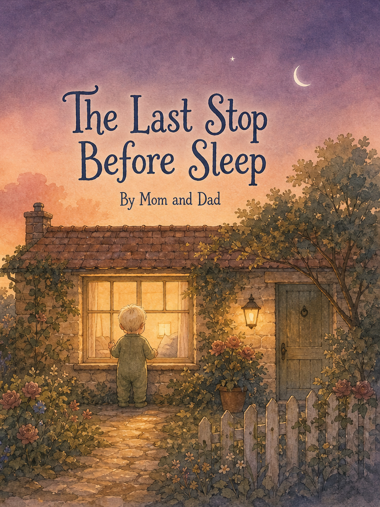 Cover of The Last Stop Before Sleep, a custom Sundayfawn book made for david, age 1.