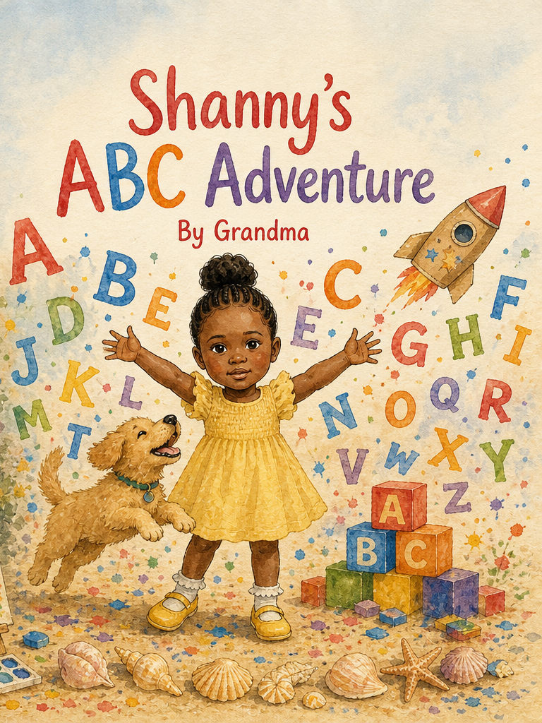Cover of Shanny's ABC Adventure, a custom Sundayfawn book made for shanny, age 3.