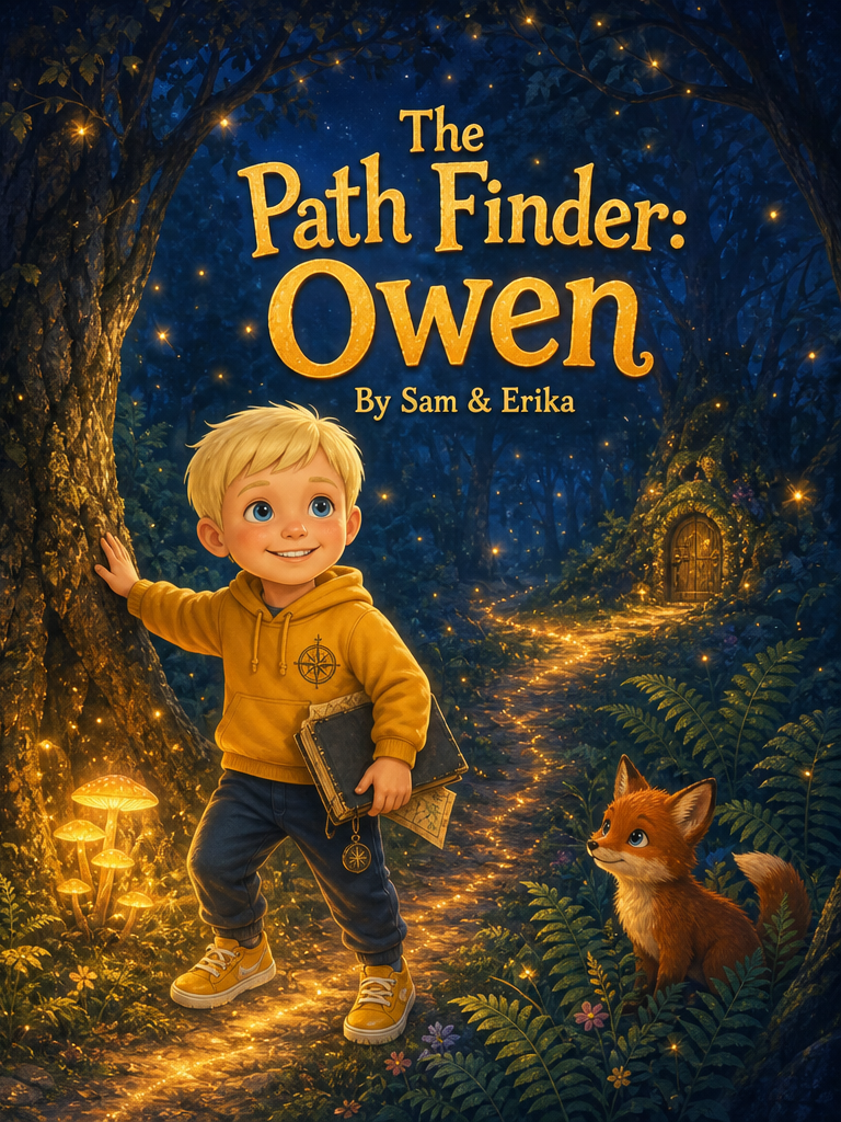 Cover of The Path Finder: Owen, a custom Sundayfawn book made for owen, age 3.