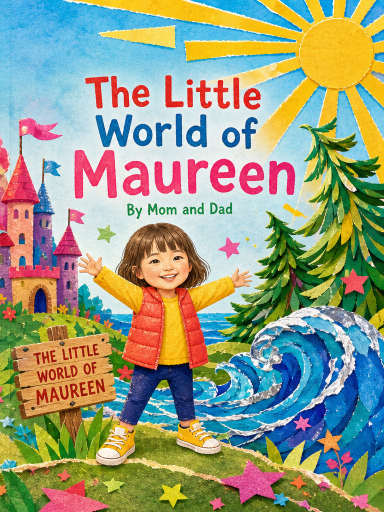 Cover of The Little World of Maureen, a custom Sundayfawn book made for maureen, age 4.